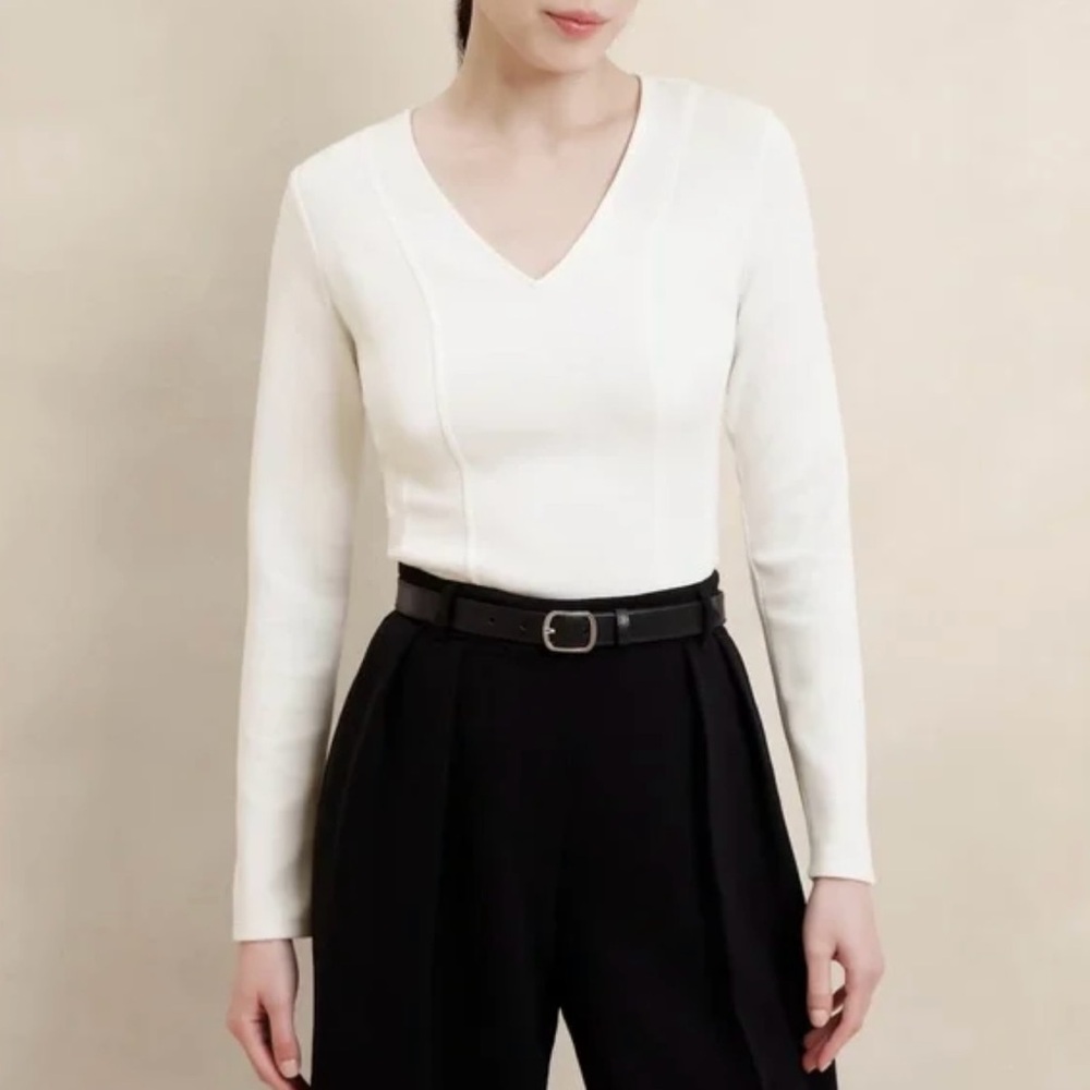 Banana Republic SOFT TOUCH SCUBA FITTED TOP